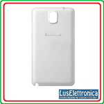 COPRIBATTERIA POSTERIORE SAMSUNG GALAXY NOTE 3 III N9000 N9005 COLORE BIANCO